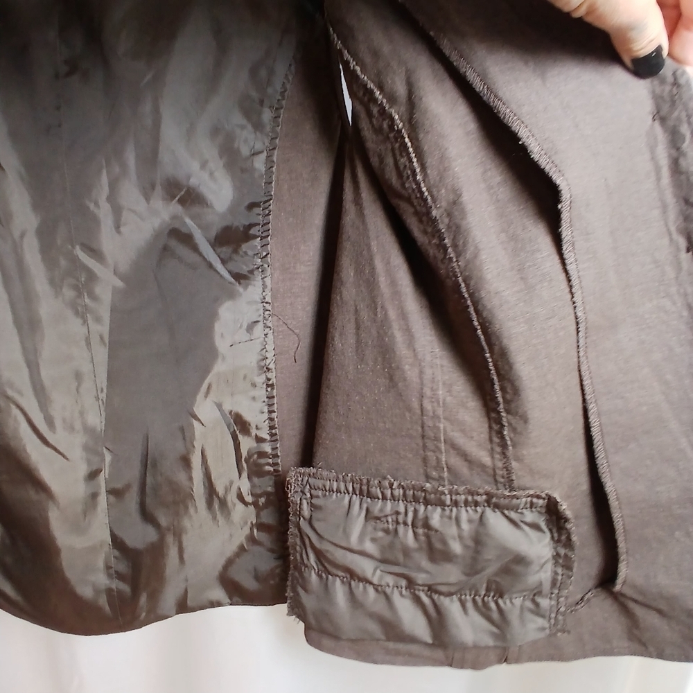 #478 Women's Brown Lane Bryant Button Down Vest Size 28 - Picture 16 of 16